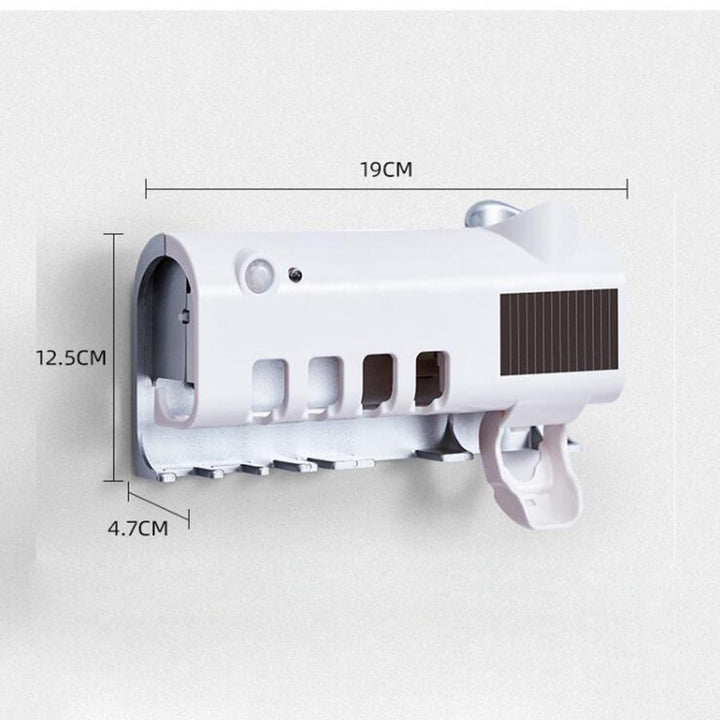 🦷 Smart Oral Care – UV Toothbrush Sterilizer &amp; Automatic Toothpaste Dispenser! 🛡️