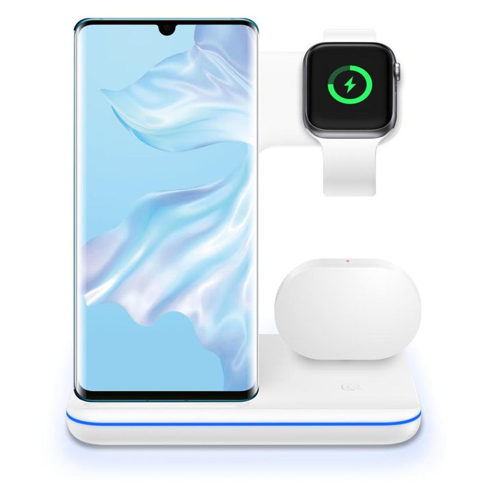 ⚡ 3-in-1 Wireless Charging Stand – Fast, Safe &amp; Ultra-Convenient! 🚀