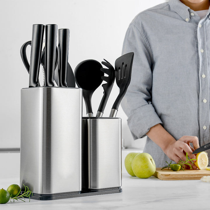 🔥 Elevate Your Kitchen with the Creative Freedom Knife Holder – Modern, Safe & Stylish!