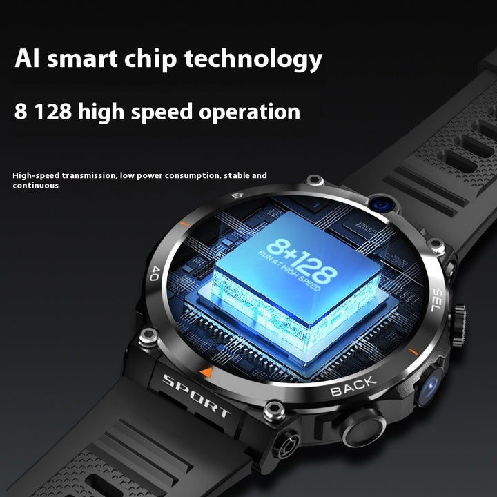 Multi Functional Sports Smartwatch With Dual Cameras For Positioning