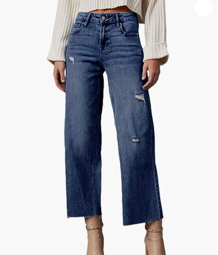 Women's High Waisted Loose Jeans