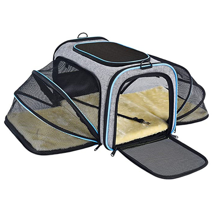 🐾 Airline-Approved Expandable Pet Carrier – Travel in Comfort &amp; Safety! ✈️