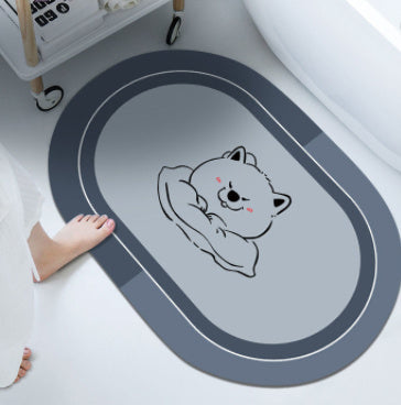 🚿 Step into Comfort – Soft &amp; Absorbent Bathroom Floor Mat! 🛁