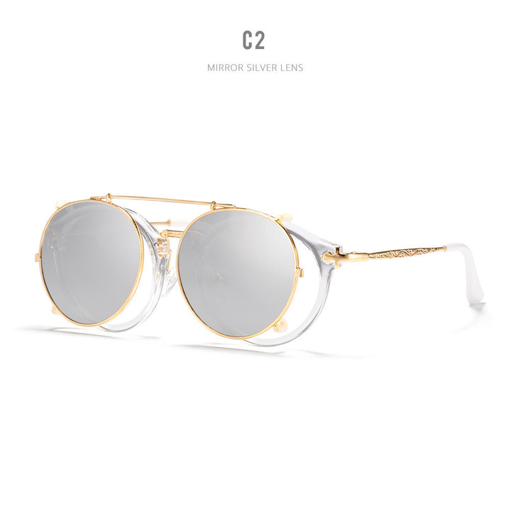 Women's Casual Plain Metal Sunglasses