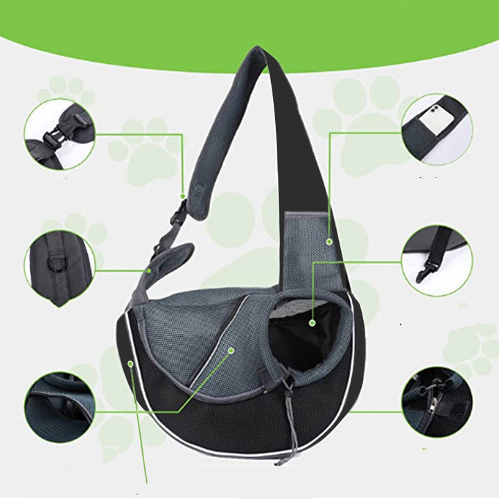 🐾 Stylish &amp; Comfortable Crossbody Pet Carrier – Perfect for On-the-Go Pet Parents! 👜🐶🐱