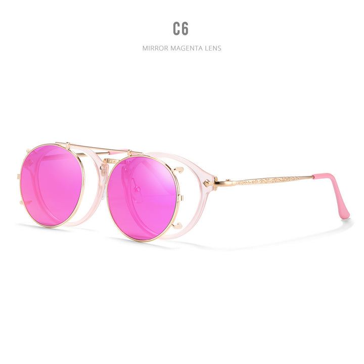 Women's Casual Plain Metal Sunglasses