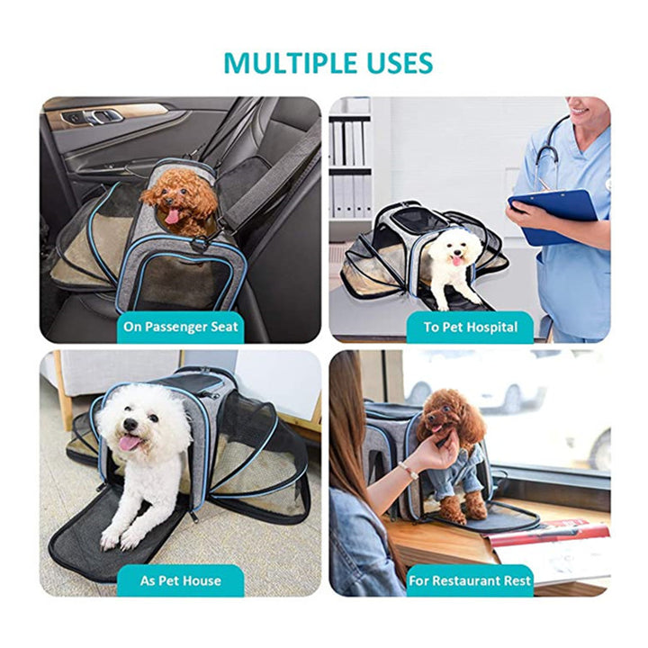 🐾 Airline-Approved Expandable Pet Carrier – Travel in Comfort &amp; Safety! ✈️