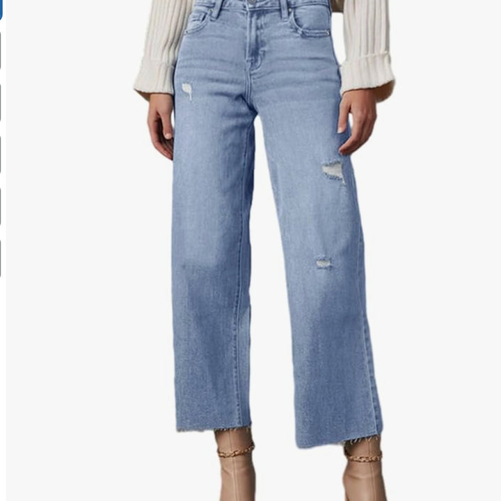 Women's High Waisted Loose Jeans