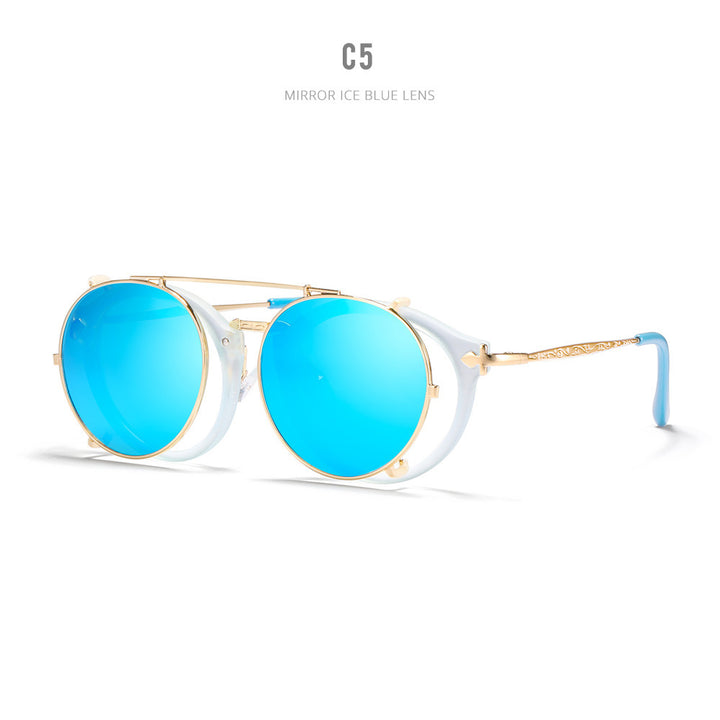 Women's Casual Plain Metal Sunglasses