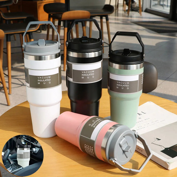 🚗 Portable Stainless Steel Tumbler – Keep Your Drinks Hot or Cold Anywhere! ☕❄️