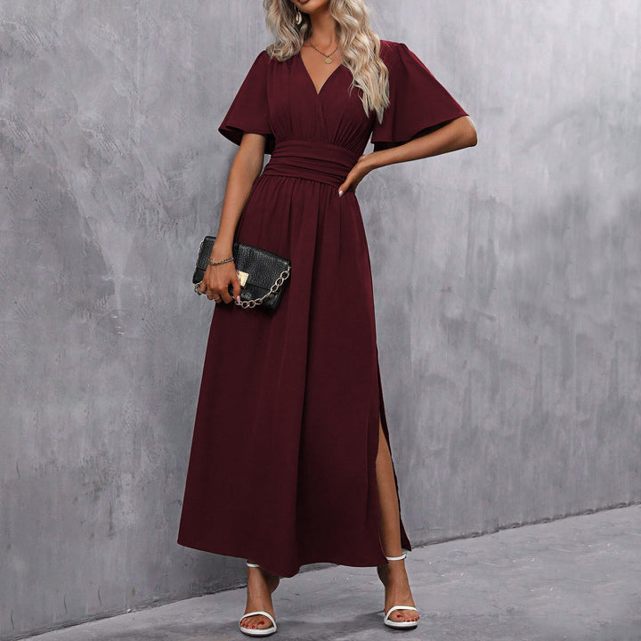 Fashionable Elegant Split Dress Women's Clothing