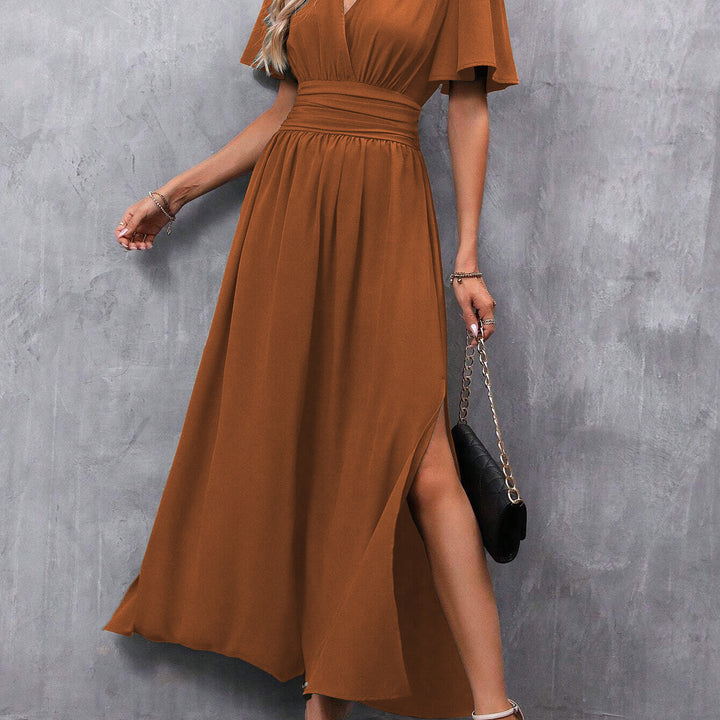 Fashionable Elegant Split Dress Women's Clothing