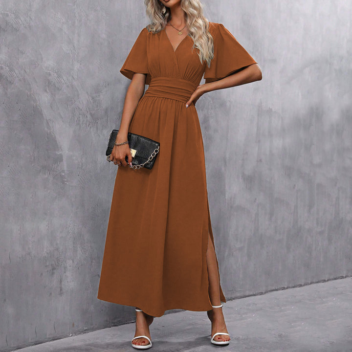 Fashionable Elegant Split Dress Women's Clothing