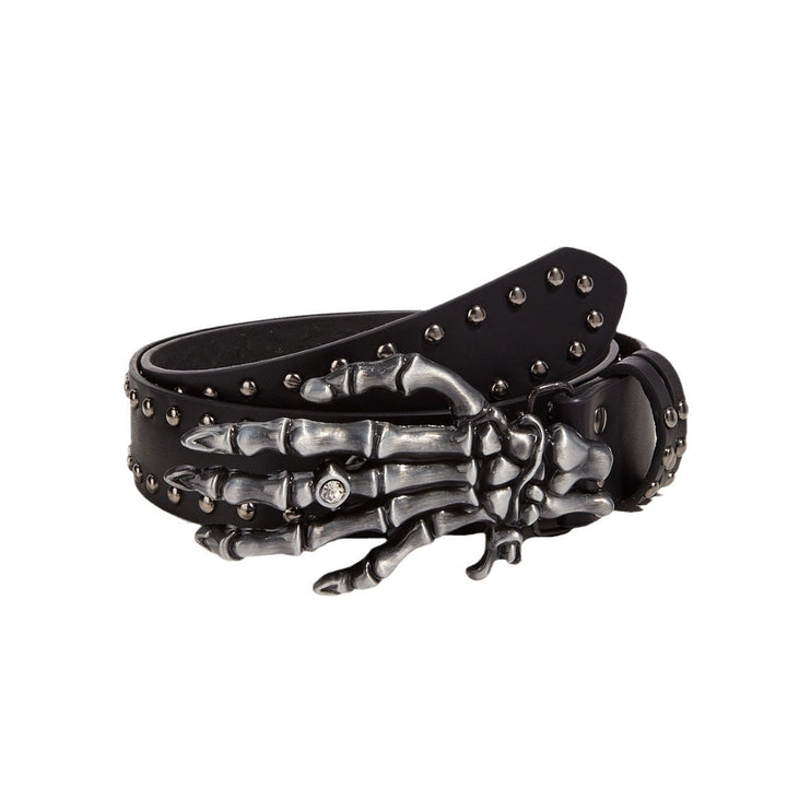 Dark Devil's Hand Paw Belt Leisure Denim