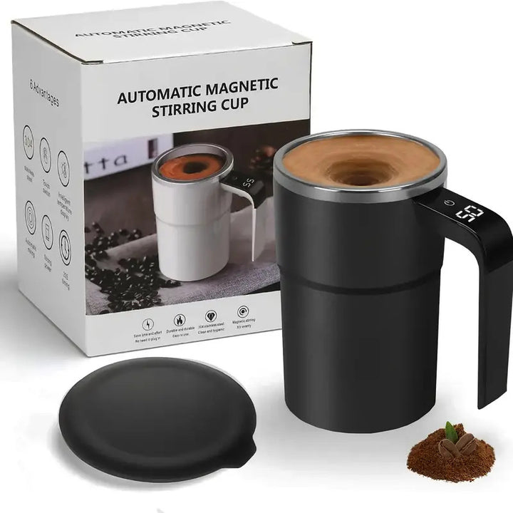 ☕ USB Rechargeable Self-Stirring Coffee Mug – Smart, Spill-Free &amp; Perfect for On-the-Go! 🚀