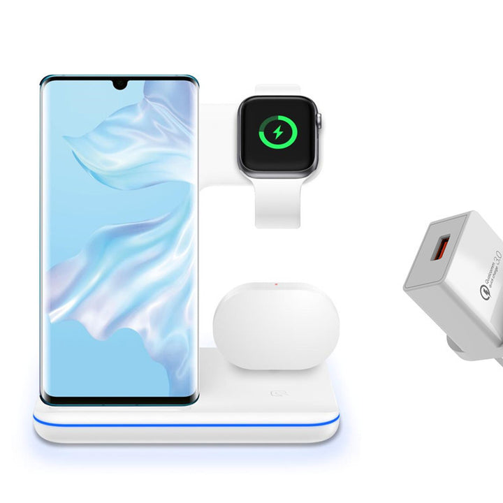 ⚡ 3-in-1 Wireless Charging Stand – Fast, Safe &amp; Ultra-Convenient! 🚀