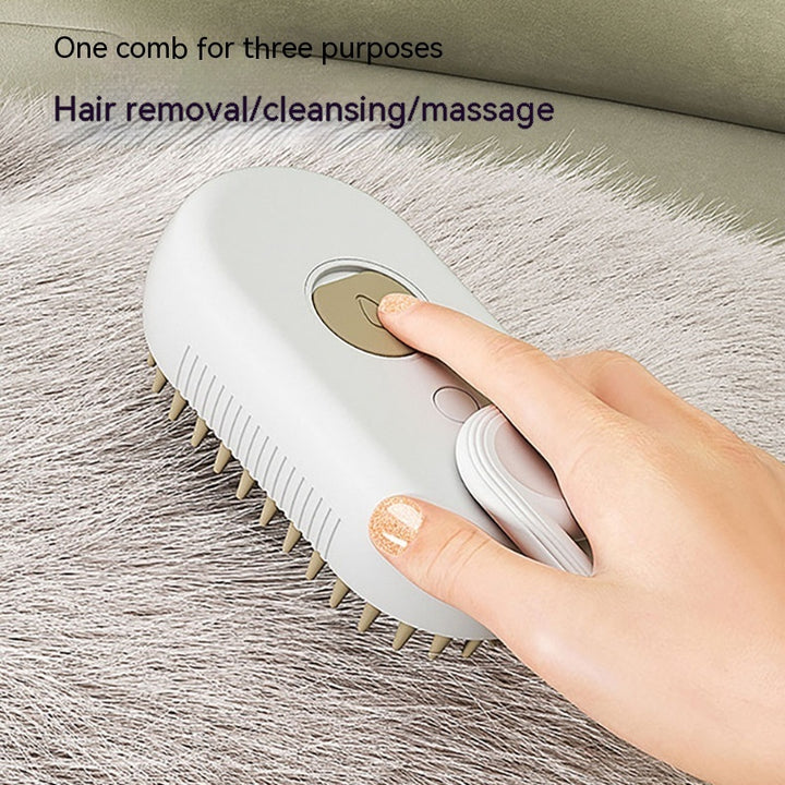 Steam Pet Brush with Spray Function – The Ultimate Grooming Revolution! 🐾💨