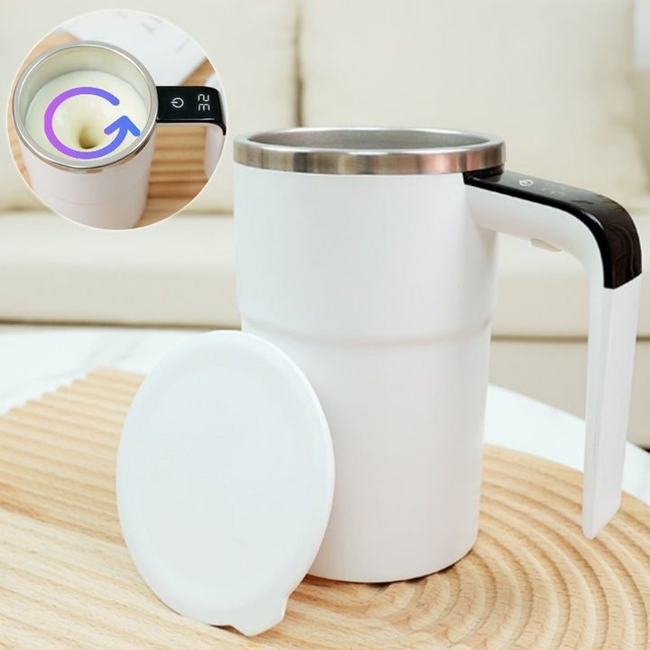 ☕ USB Rechargeable Self-Stirring Coffee Mug – Smart, Spill-Free &amp; Perfect for On-the-Go! 🚀