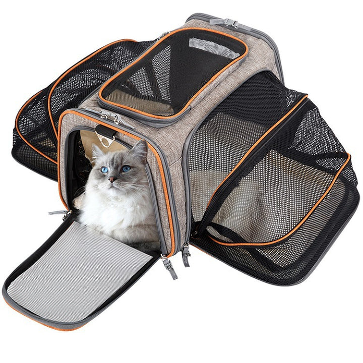 🐾 Airline-Approved Expandable Pet Carrier – Travel in Comfort &amp; Safety! ✈️