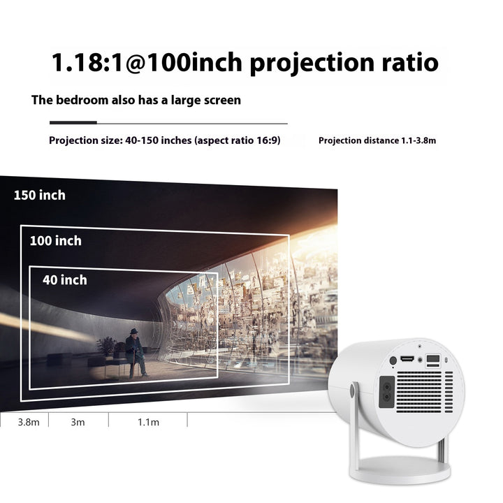 🚀 Portable 180° Home Projector – The Future of Big-Screen Entertainment!